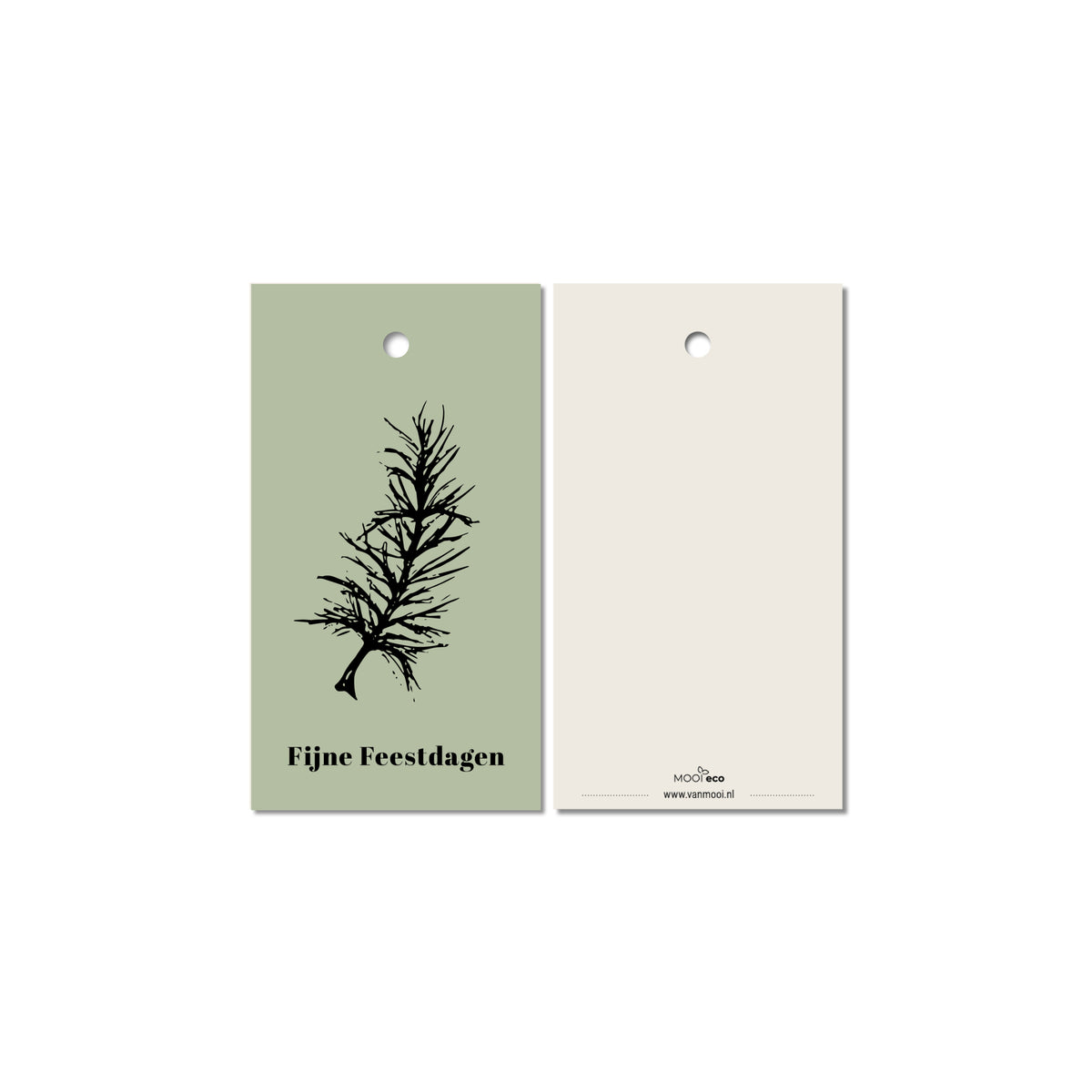 Cadeaulabel | Dennentak | groen