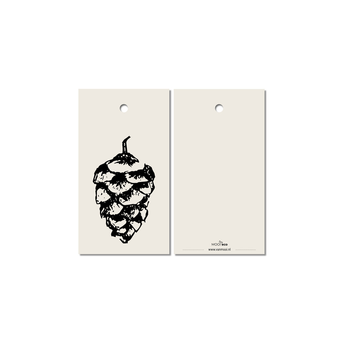 Cadeaulabel | Dennenappel