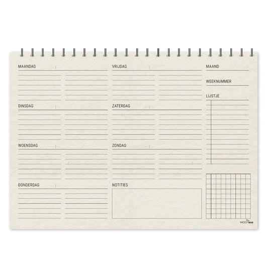 duurzame weekplanner