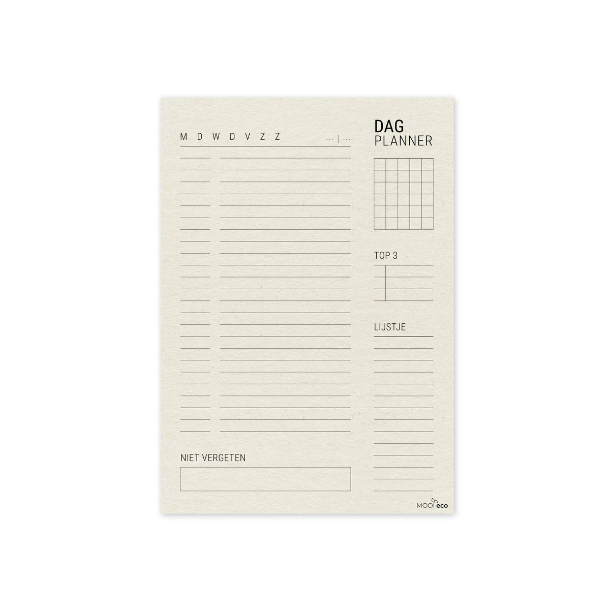 duurzame A5 dagplanner