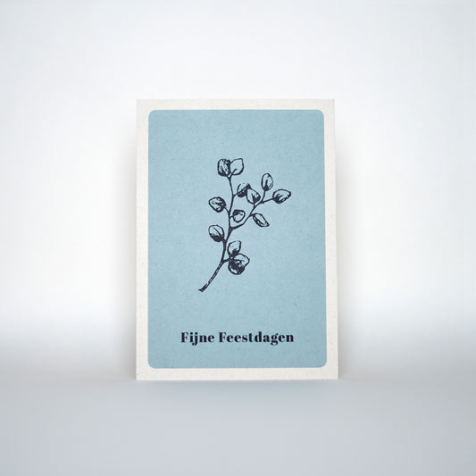 Duurzame kerstkaart | Eucalyptus