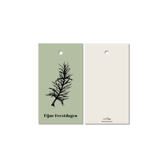 Cadeaulabel | Dennentak | groen