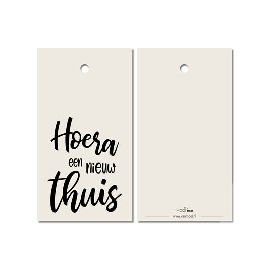 Cadeaulabel | Hoera een nieuw thuis