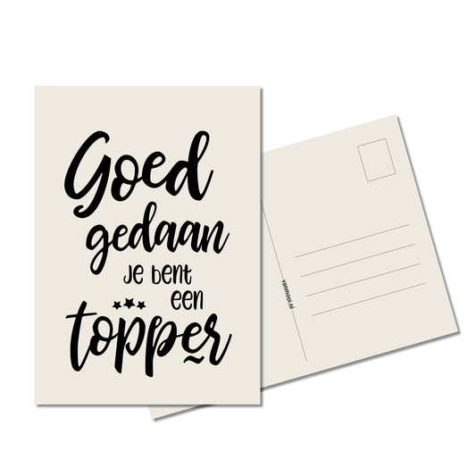 Ansichtkaart | Goed gedaan