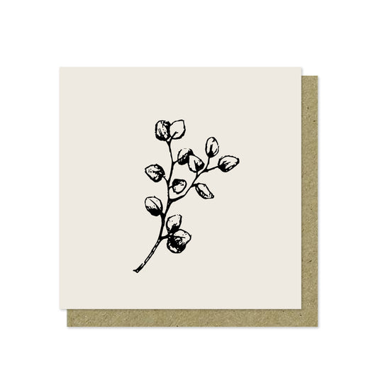 Duurzame kerstkaart | Eucalyptus