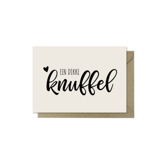 Minikaartje | Een dikke knuffel