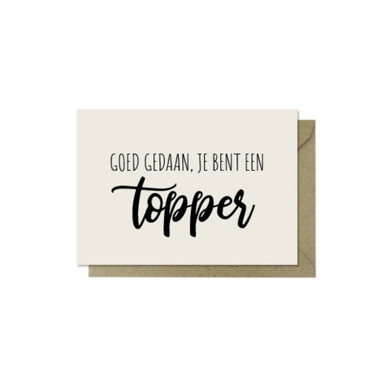 Minikaartje | Topper
