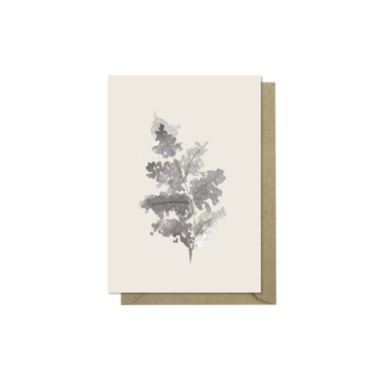 Minikaartje | Zwart blad