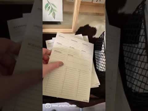 Duurzame Menuplanner - Deskplanner